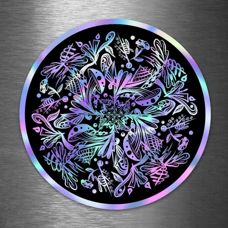 Hologram Mandala - Hologram Sticker - Dan Pearce Sticker Shop
