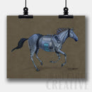 Horse Robot Fine Art Print - Dan Pearce Sticker Shop
