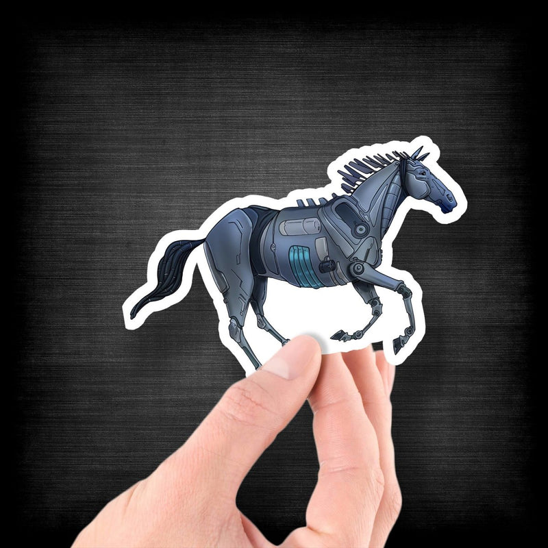 Horse Robot - Vinyl Sticker - Dan Pearce Sticker Shop