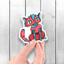 House Cat Robot - Vinyl Sticker - Dan Pearce Sticker Shop