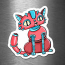 House Cat Robot - Vinyl Sticker - Dan Pearce Sticker Shop