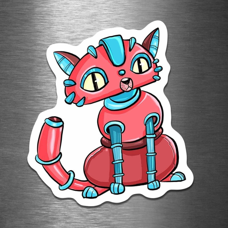 House Cat Robot - Vinyl Sticker - Dan Pearce Sticker Shop