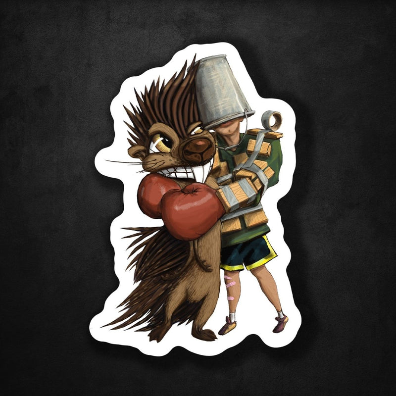 How to Hug a Porcupine - Premium Sticker - Dan Pearce Sticker Shop