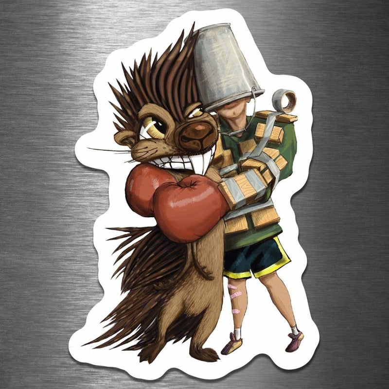 How to Hug a Porcupine - Vinyl Sticker - Dan Pearce Sticker Shop