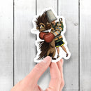 How to Hug a Porcupine - Vinyl Sticker - Dan Pearce Sticker Shop