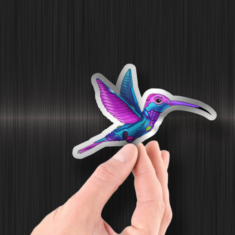 Hummingbird Robot - Special Foil Sticker - Dan Pearce Sticker Shop