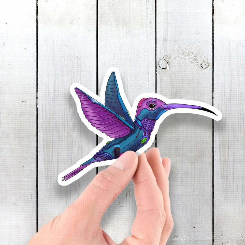Hummingbird Robot - Vinyl Sticker - Dan Pearce Sticker Shop