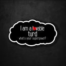 I Am a Lovable Turd - What's Your Superpower? - Premium Sticker - Dan Pearce Sticker Shop