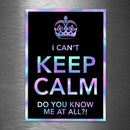 I Can't Keep Calm - Do You Know Me At All?! - Hologram Sticker - Dan Pearce Sticker Shop
