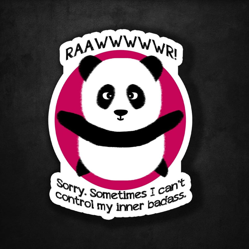 Inner Badass Panda - Premium Sticker - Dan Pearce Sticker Shop