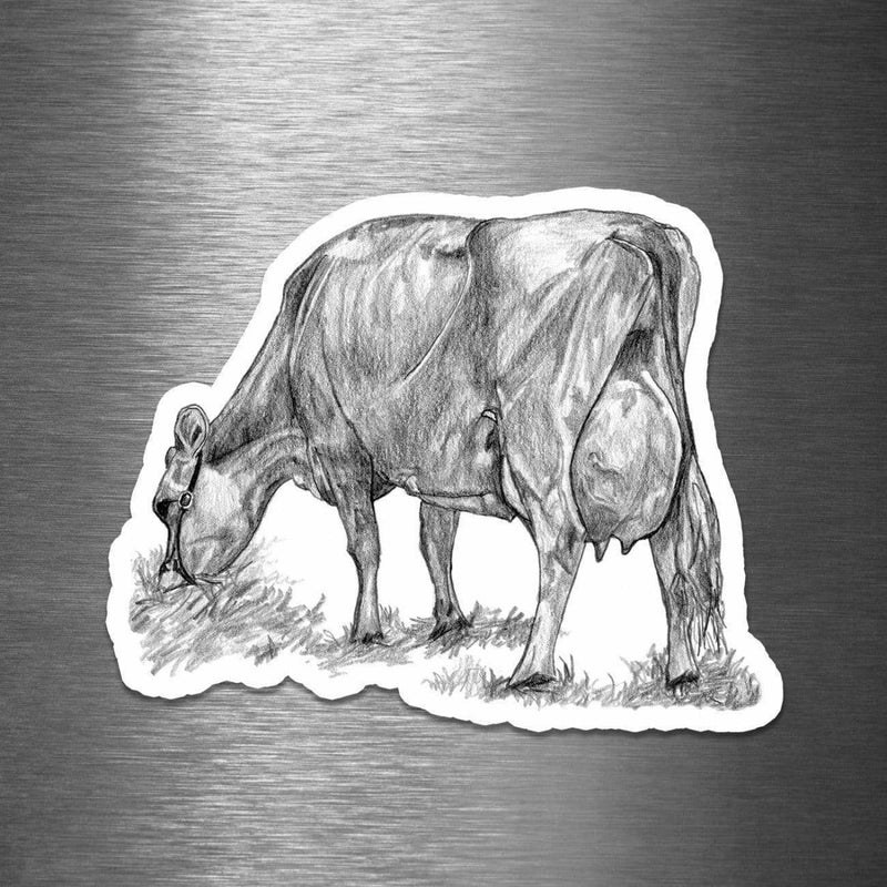 Jersey Cow (Drawing) - Vinyl Sticker - Dan Pearce Sticker Shop