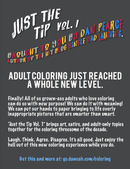 Just the Tip: An Awesomely Ducked-Up Coloring Book for Adults - Dan Pearce Sticker Shop
