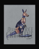 Kangaroo Robot Fine Art Print - Dan Pearce Sticker Shop