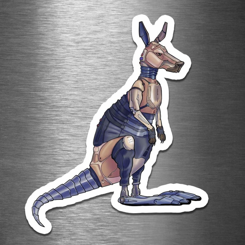 Kangaroo Robot - Vinyl Sticker - Dan Pearce Sticker Shop