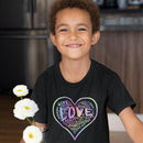 Kids Official “LOVE” Black T-Shirt (Hologram Version) - Dan Pearce Sticker Shop