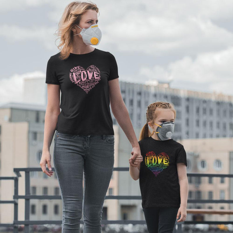 Kids Official “LOVE” Black T-Shirt (Original Rainbow Version) - Dan Pearce Sticker Shop