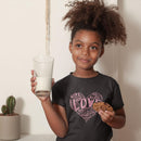 Kids Official “LOVE” Black T-Shirt (Pink Version) - Dan Pearce Sticker Shop