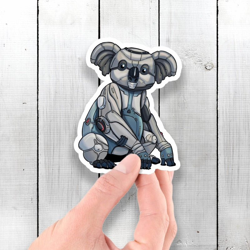 Koala Bear Robot - Vinyl Sticker - Dan Pearce Sticker Shop