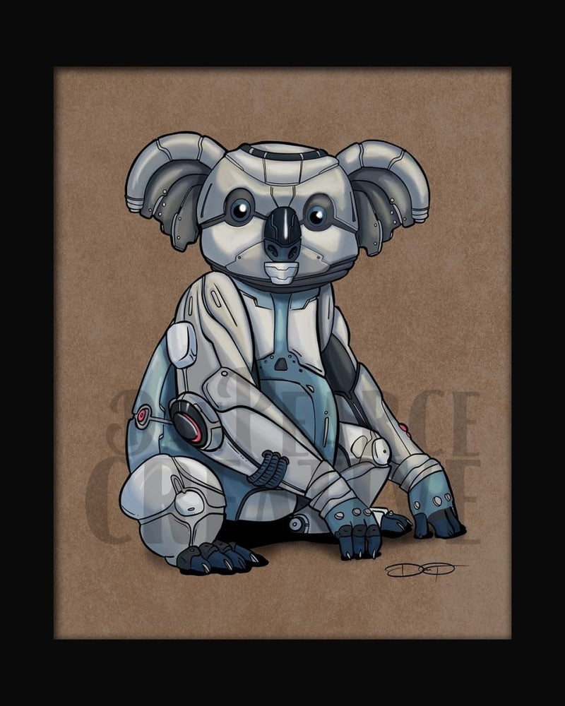 Koala Robot Fine Art Print - Dan Pearce Sticker Shop