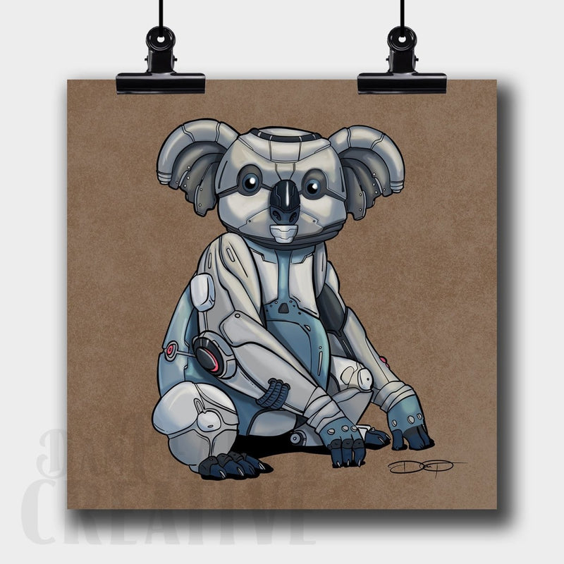 Koala Robot Fine Art Print - Dan Pearce Sticker Shop