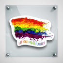 Let Your Freak Flag Fly - Vinyl Sticker - Dan Pearce Sticker Shop