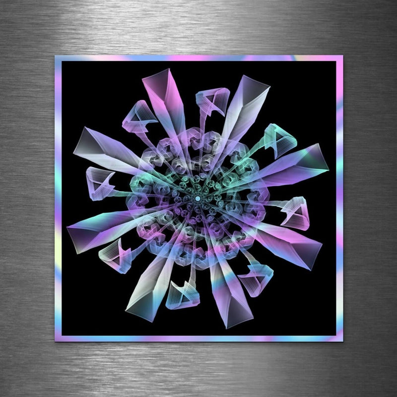 Light Trails (Abstract Art) - Hologram Sticker - Dan Pearce Sticker Shop