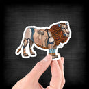 Lion Robot - Vinyl Sticker - Dan Pearce Sticker Shop