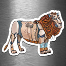 Lion Robot - Vinyl Sticker - Dan Pearce Sticker Shop