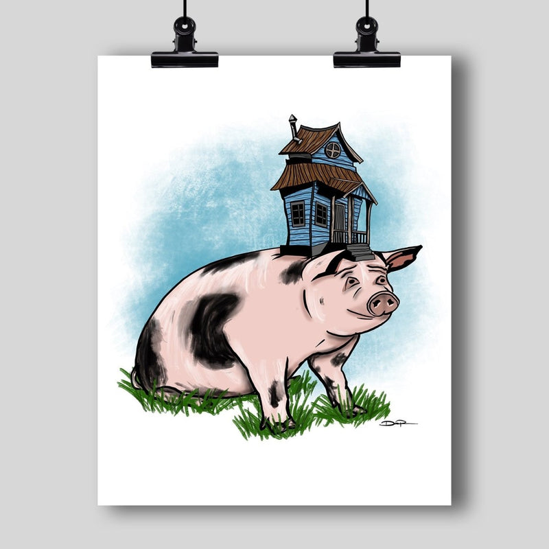 "Living High on the Hog" Art Print - Dan Pearce Sticker Shop