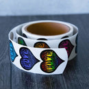 LOVE Labels - 1.5" (Alternating Colors) Sticker Roll - Dan Pearce Sticker Shop