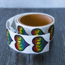 LOVE Labels - 1.5" (Rainbow) Sticker Roll - Dan Pearce Sticker Shop