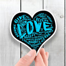 LOVE Sticker! (Blue Version) - Dan Pearce Sticker Shop