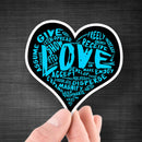 LOVE Sticker! (Blue Version) - Dan Pearce Sticker Shop