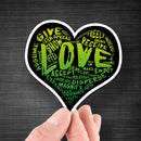 LOVE Sticker! (Green Version) - Dan Pearce Sticker Shop