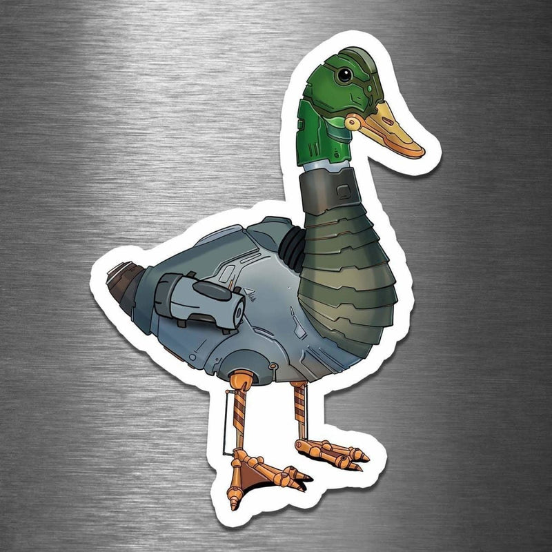 Mallard Duck Robot - Vinyl Sticker - Dan Pearce Sticker Shop