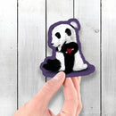 Man Bun Hipster Panda - Vinyl Sticker - Dan Pearce Sticker Shop