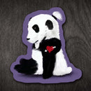 Man Bun Hipster Panda - Vinyl Sticker - Dan Pearce Sticker Shop