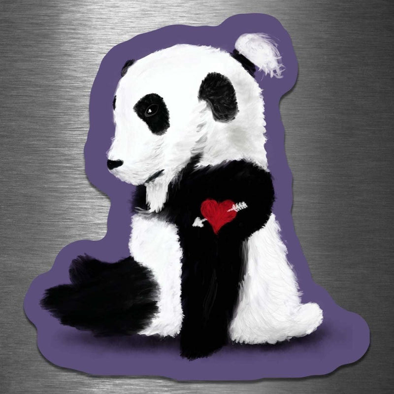 Man Bun Hipster Panda - Vinyl Sticker - Dan Pearce Sticker Shop