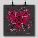 "Mandala" Art Print - "Love Mandala" - Dan Pearce Sticker Shop