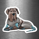 Mastiff Dog Robot - Vinyl Sticker - Dan Pearce Sticker Shop