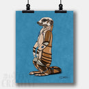 Meerkat Robot Fine Art Print - Dan Pearce Sticker Shop