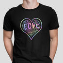 Mens Official “LOVE” Black Champion™ PREMIUM Tee (Hologram Version) - Dan Pearce Sticker Shop