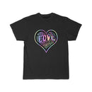 Mens Official “LOVE” Black T-Shirt (Hologram Version) - Dan Pearce Sticker Shop