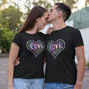 Mens Official “LOVE” Black T-Shirt (Hologram Version) - Dan Pearce Sticker Shop