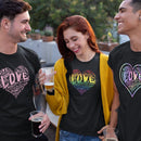 Mens Official “LOVE” Black T-Shirt (Pink Version) - Dan Pearce Sticker Shop
