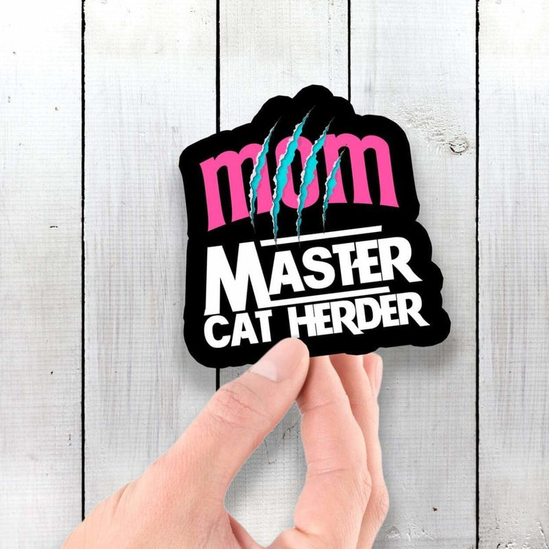 Mom - Master Cat Herder - Vinyl Sticker - Dan Pearce Sticker Shop