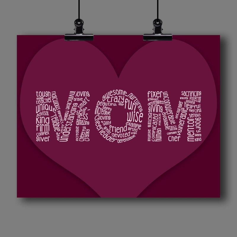 "MOM" Mothers Day Fine Art Print (