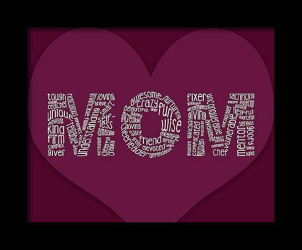 "MOM" Mothers Day Fine Art Print (