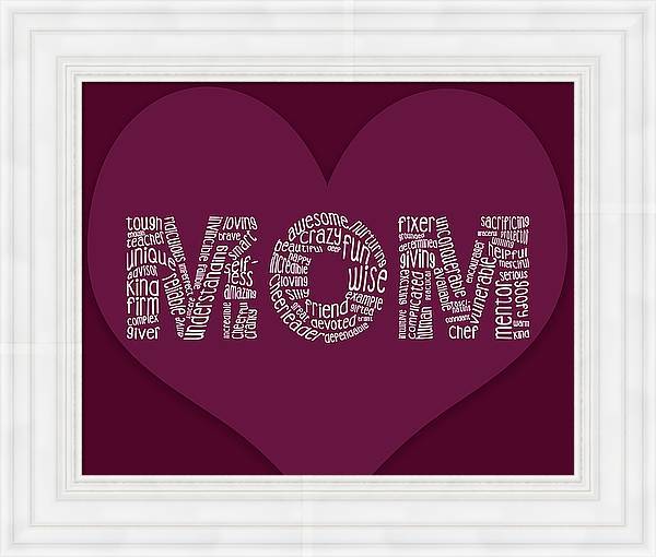 "MOM" Mothers Day Fine Art Print (