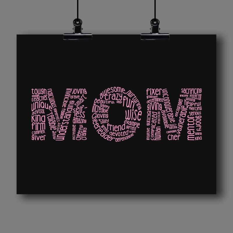 "MOM" Mothers Day Fine Art Print (